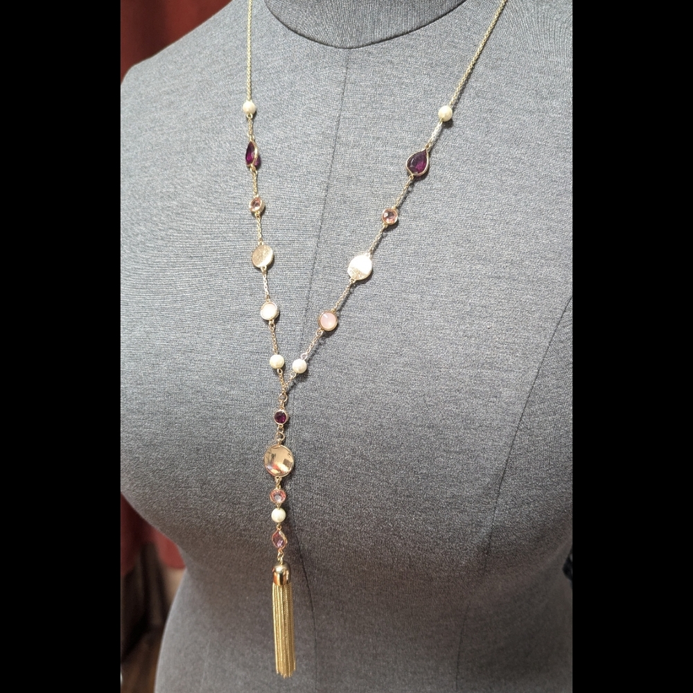 Multicolor Necklace w/ Tassel